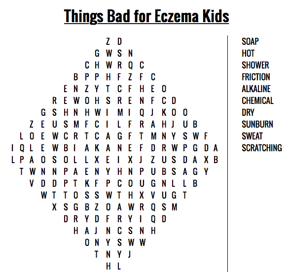 Learn about what is bad for our skin and build awareness with your eczema child to avoid these ingredients/ actions