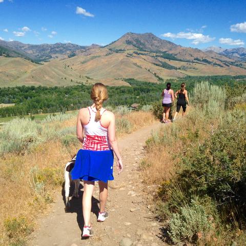 A hike in Sun Valley